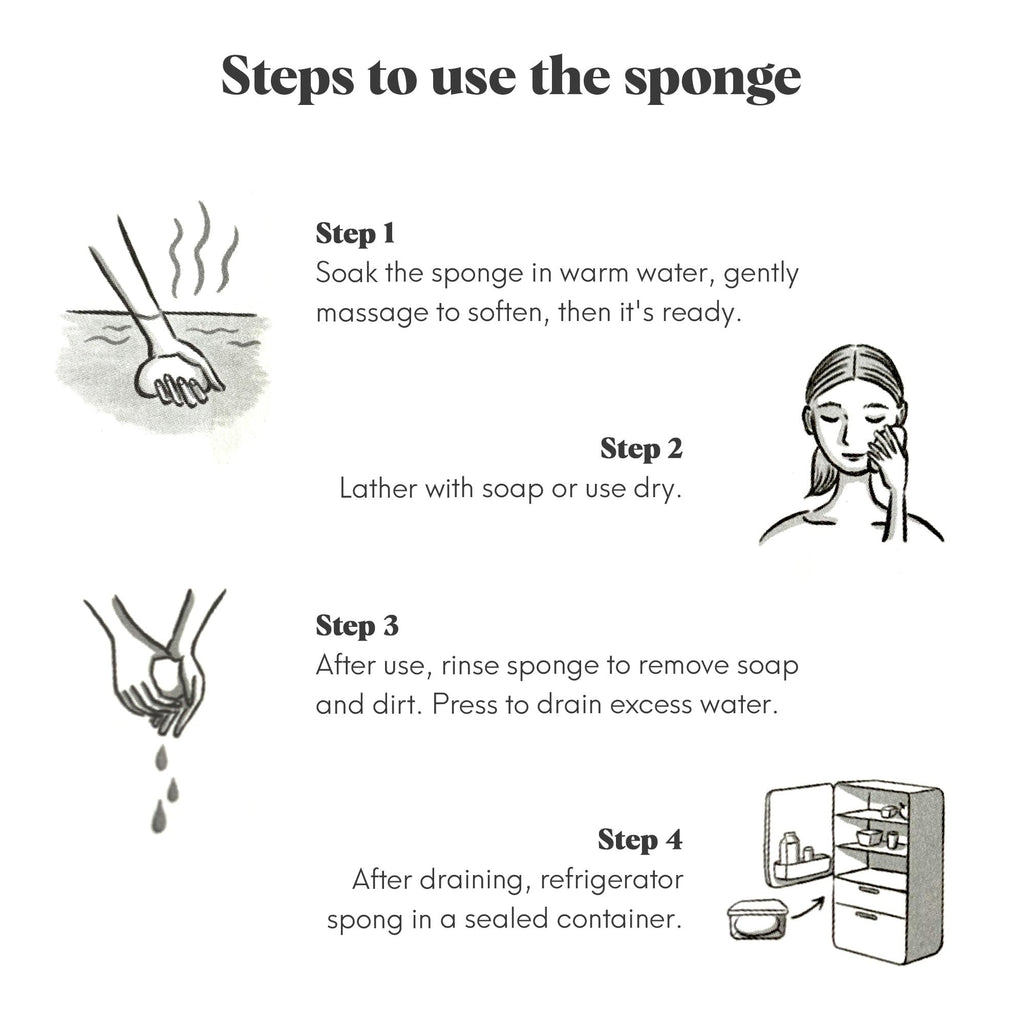 ILEM JAPAN Natural Konjac Body Sponge - Soft White Sponge