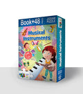 Advit Toys Musical Instruments Jigsaw Puzzle for Kids Brain Washed to Set This Puzzle/Encouraged Your Kids | Educational Music Puzzle to Improve Focus & Learning Skills (48 Pieces + 24 Page Book)
