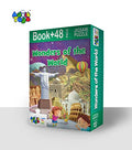 Advit Toys - Wonders of The World Jigsaw Puzzle | Educational World Landmarks Puzzle for Kids (48 Pieces + Educational Fun Fact Book Inside)
