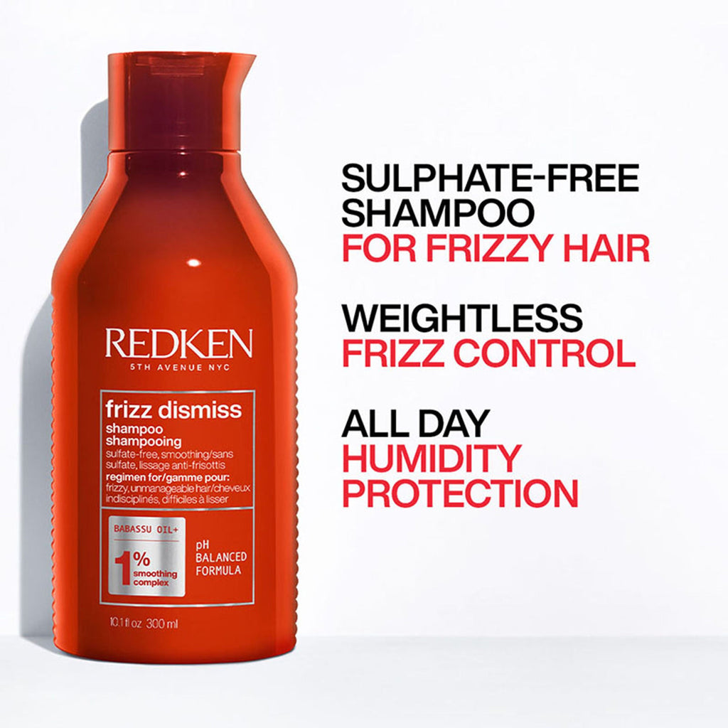Redken Frizz Dismiss Sulphate Free Shampoo, Hair Mask & Rebel Tame Cream Combo