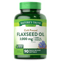 Nature's Truth® Cold Pressed Flaxseed Oil – 1000 mg (Quick Release Softgels)