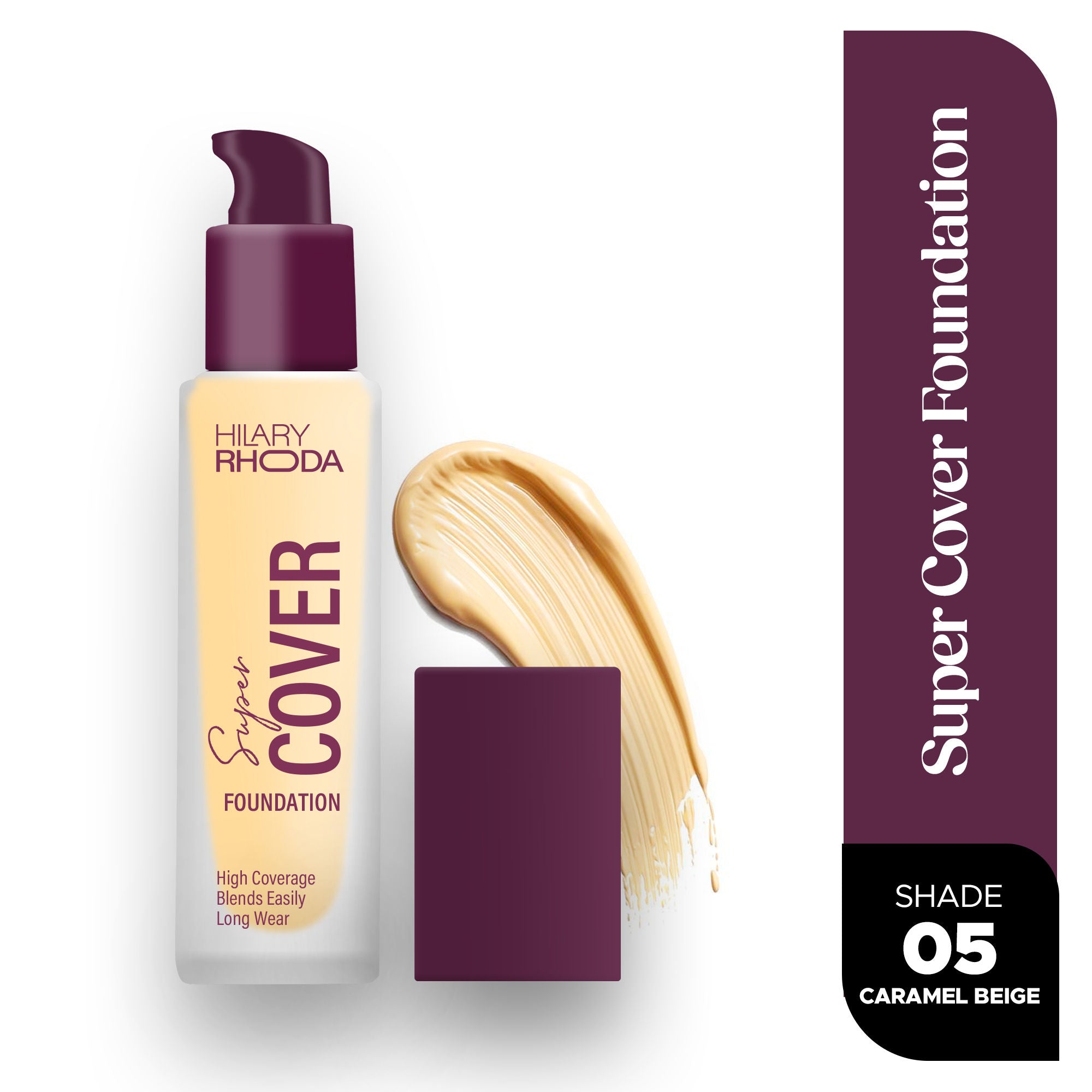 Hilary Rhoda Super Cover Waterproof Foundation - Caramel Beige 05