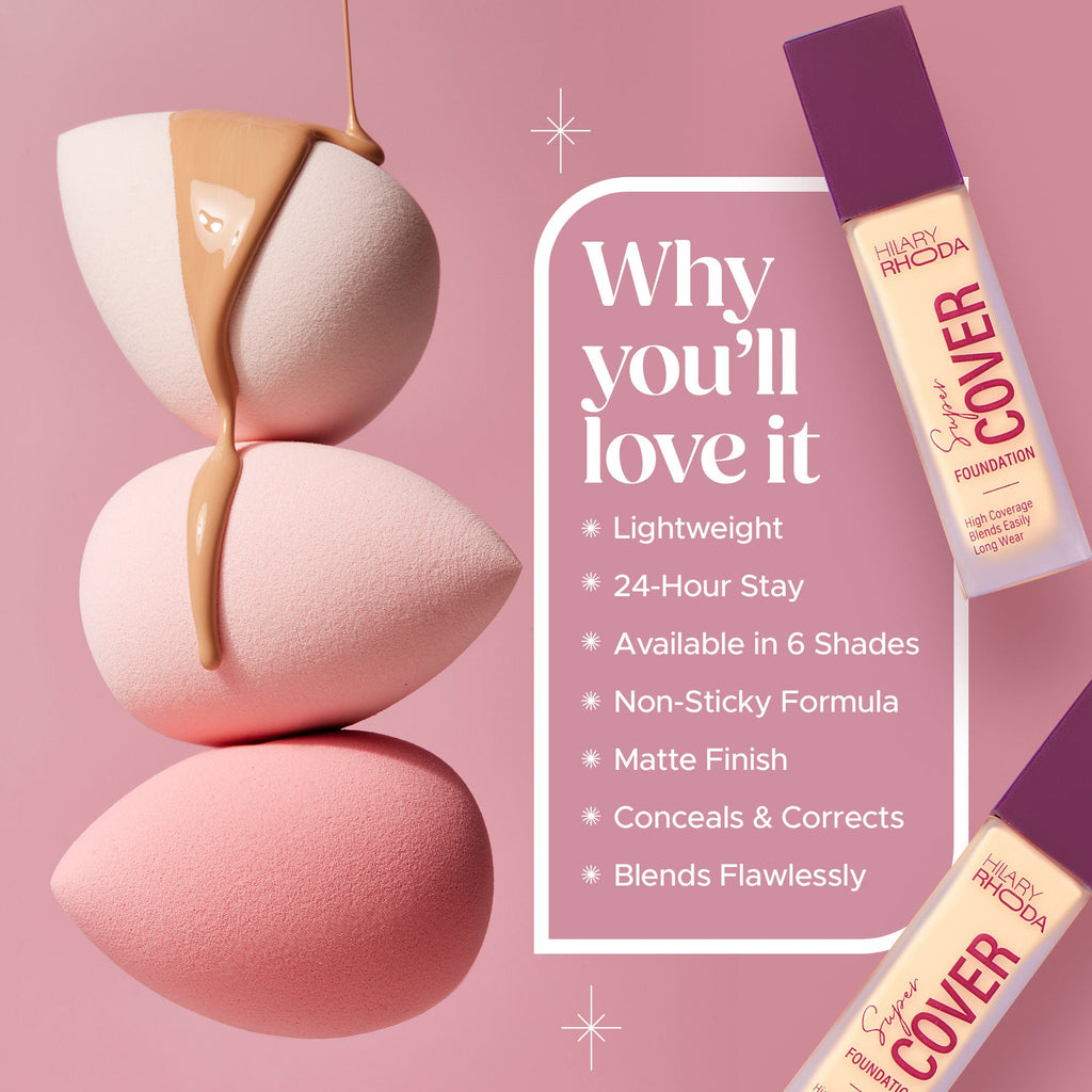 Hilary Rhoda Super Cover Waterproof Foundation - Warm Sun 06