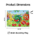 Advit Toys Fruit Jigsaw Puzzles for Kids for Ages 2-5 Puzzle | Preschool Fruit Learning Puzzle for Kids (24 Pieces + Fun Fact Book)