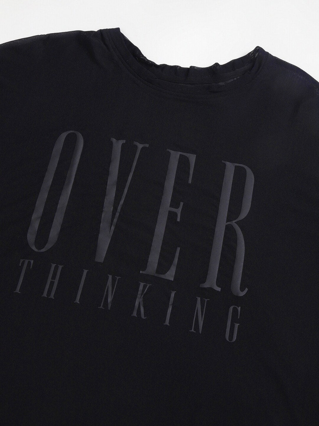 MKH Typography Printed Relaxed Fit Sheer Dri-FIT T-shirt