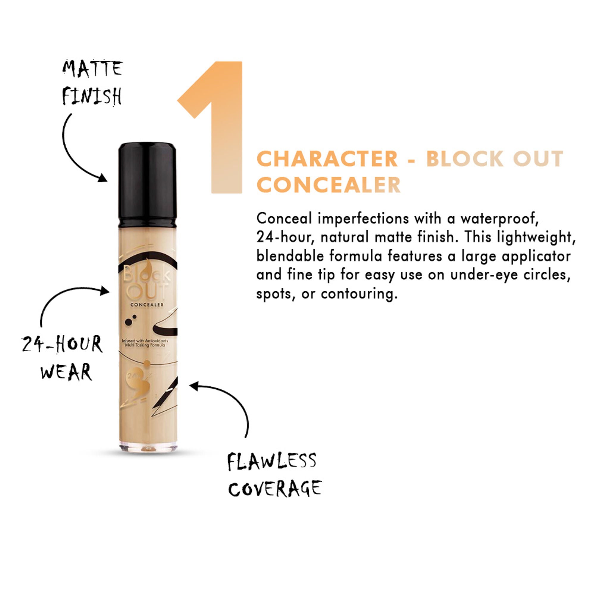 Character Block Out Concealer - Maccaroon 007
