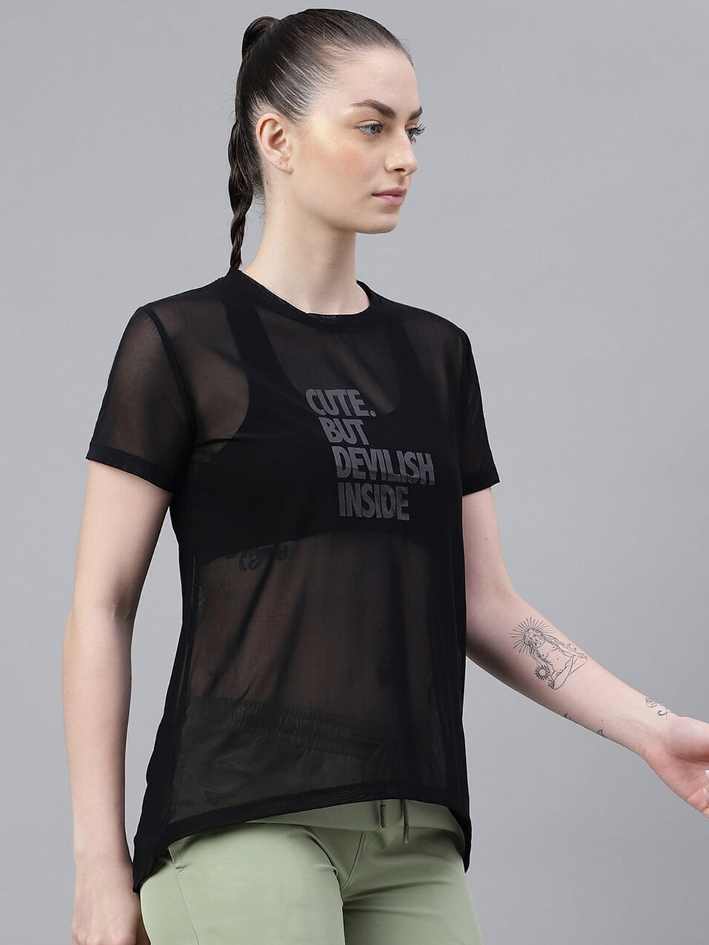 MKH Typography Printed Round Neck Short Sleeves Dri-FIT Relaxed Fit T-shirt