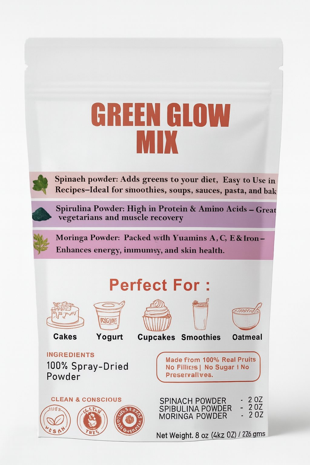 Confect Green Glow Mix | Fruit Powder Combo
