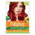 Nisha Creme Hair Color for Women - Flame Red