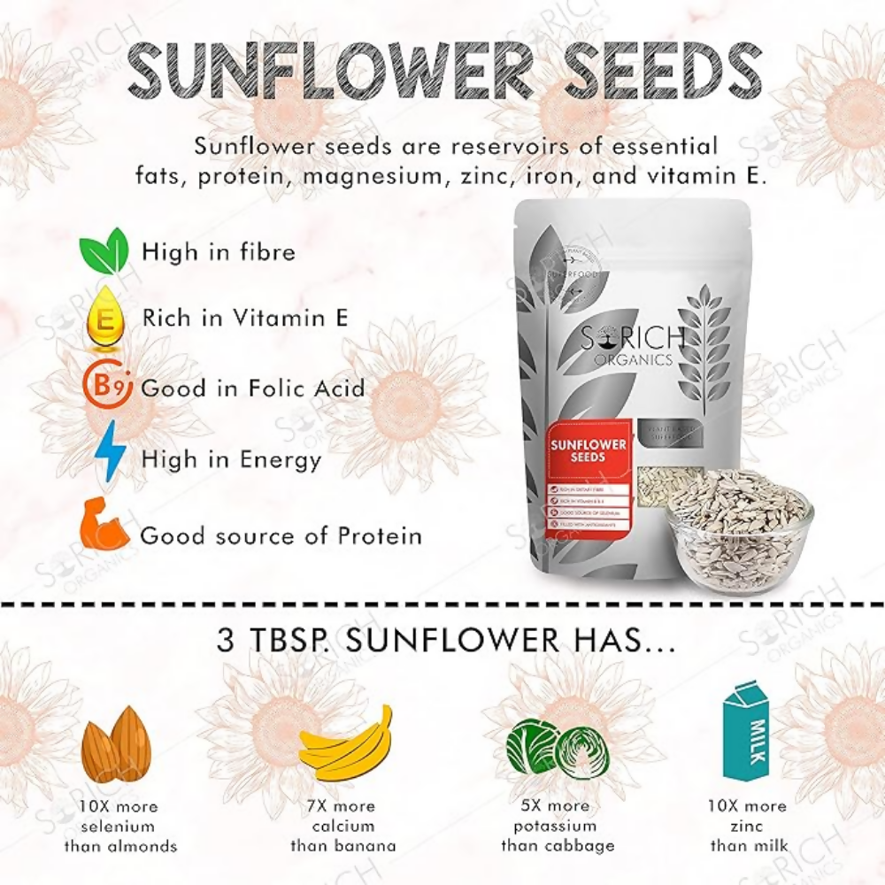 Sorich Organics Raw Flax Seeds & Sunflower Seeds Superfood Combo