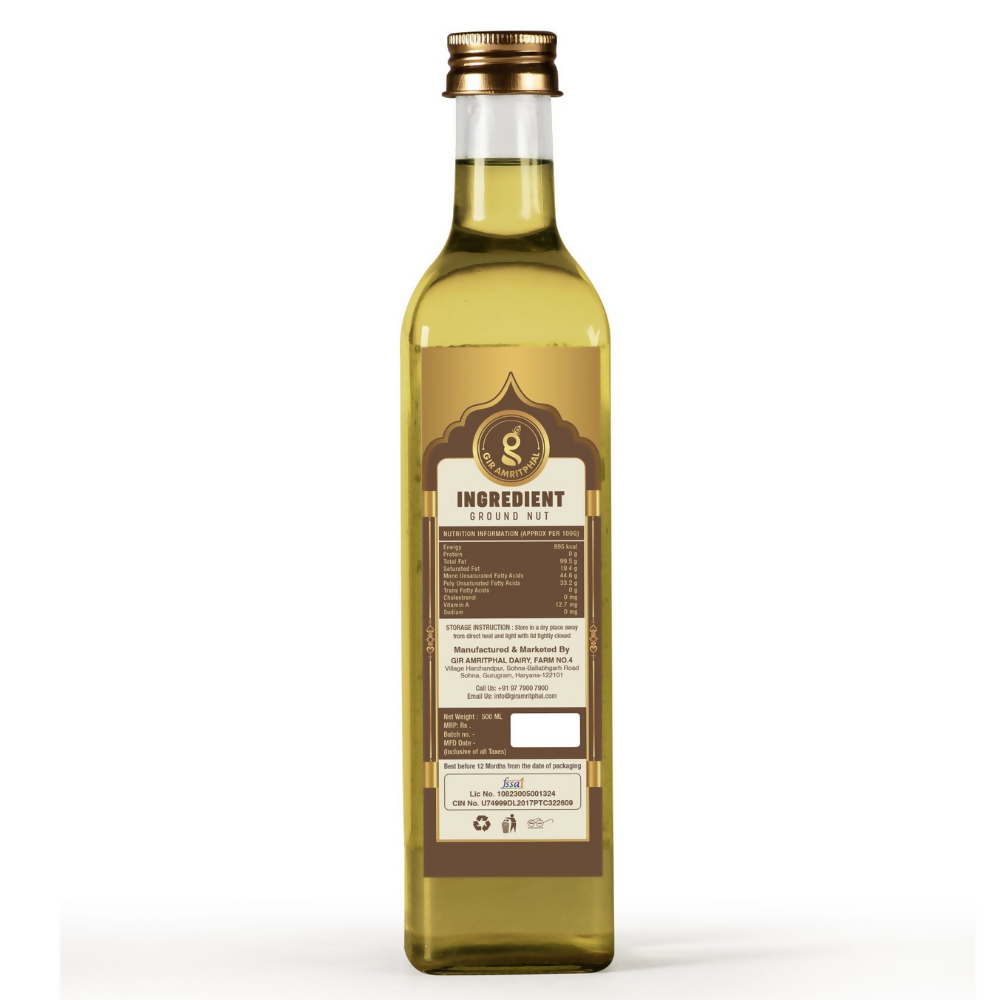 Giramritphal Kachi Ghani Cold Pressed Ground Nut Oil