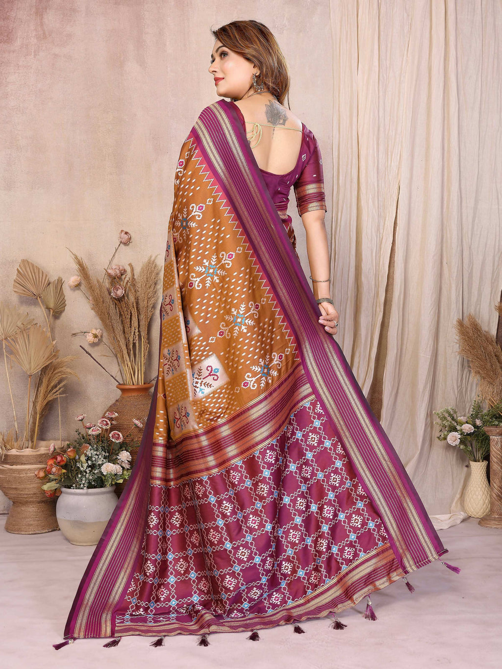 Aastha Fashion Mustard Soft Silk Weaving Saree