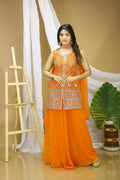 Teeya Creation Yellow Color Faux Georgette Wedding Wear Trending Palazzo Set
