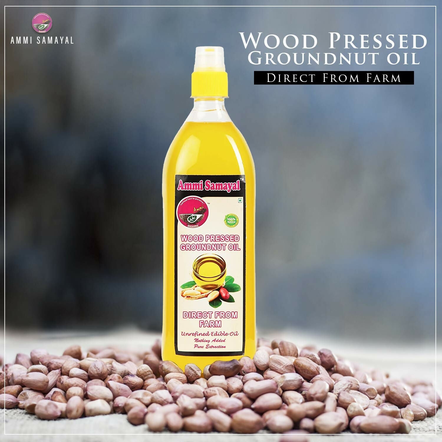 Ammi Samayal Wood Pressed Groundnut Oil