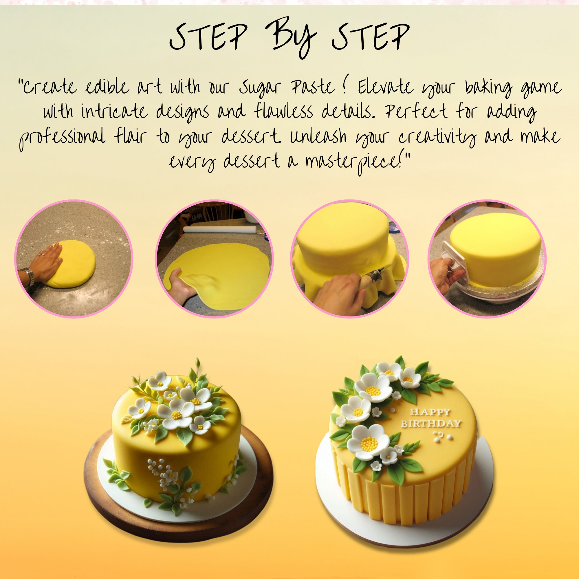 Confect Sunshine Yellow Fondant | Edible Sugarpaste