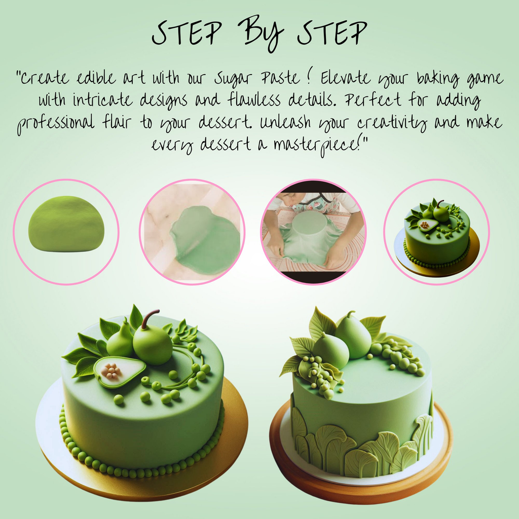 Confect Pea Green Fondant | Edible Sugarpaste