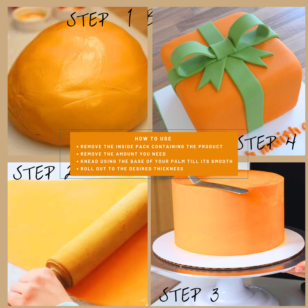 Confect Citrus Orange Fondant | Edible Sugarpaste