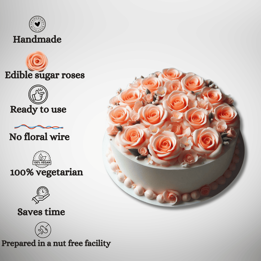 Confect Peach | Edible Sugar Flowers