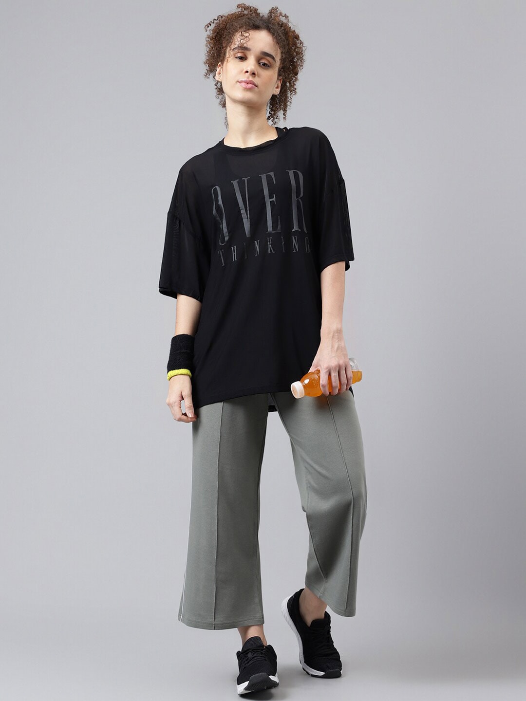 MKH Typography Printed Relaxed Fit Sheer Dri-FIT T-shirt