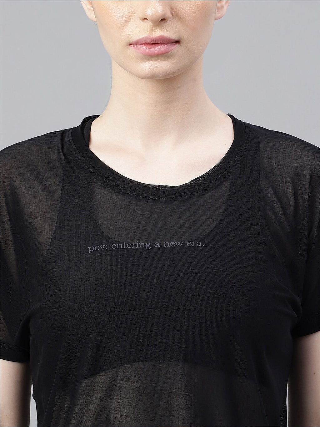 MKH Typography Printed Relaxed Fit Dri-FIT Sports T-shirt