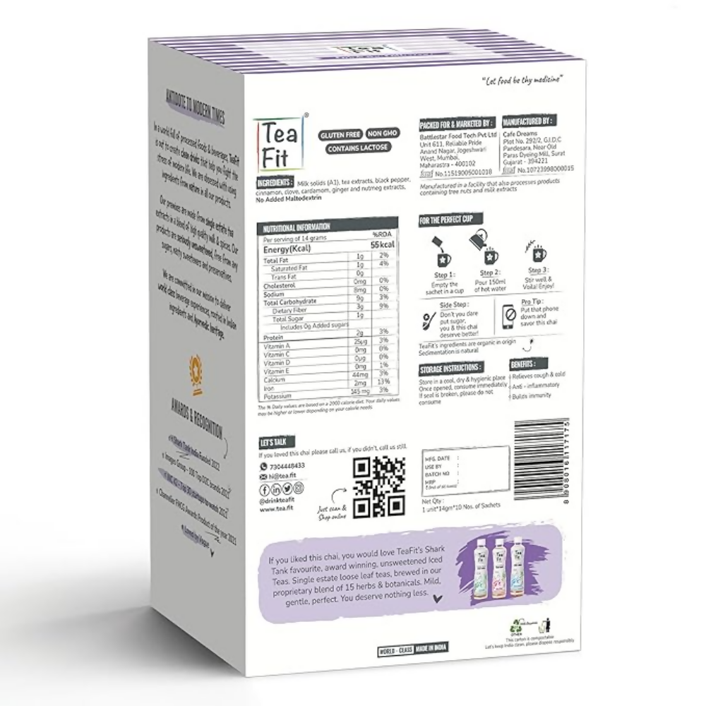TeaFit Premium NO SUGAR Instant Assorted Tea Premix