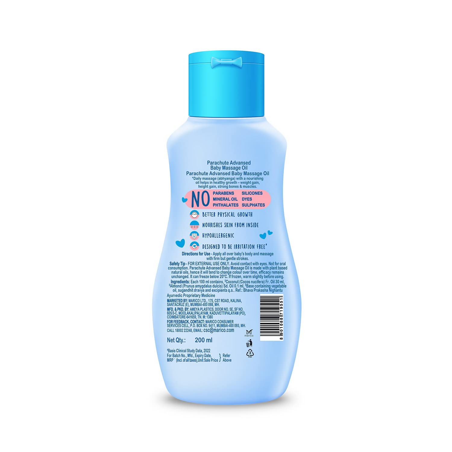 Parachute Advansed Baby Massage Oil