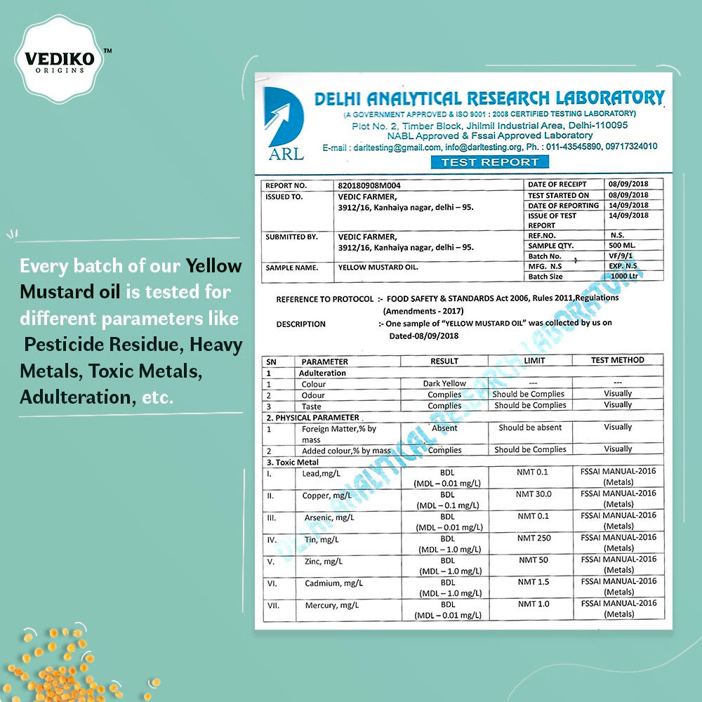 Vediko Origins Yellow Mustard Oil