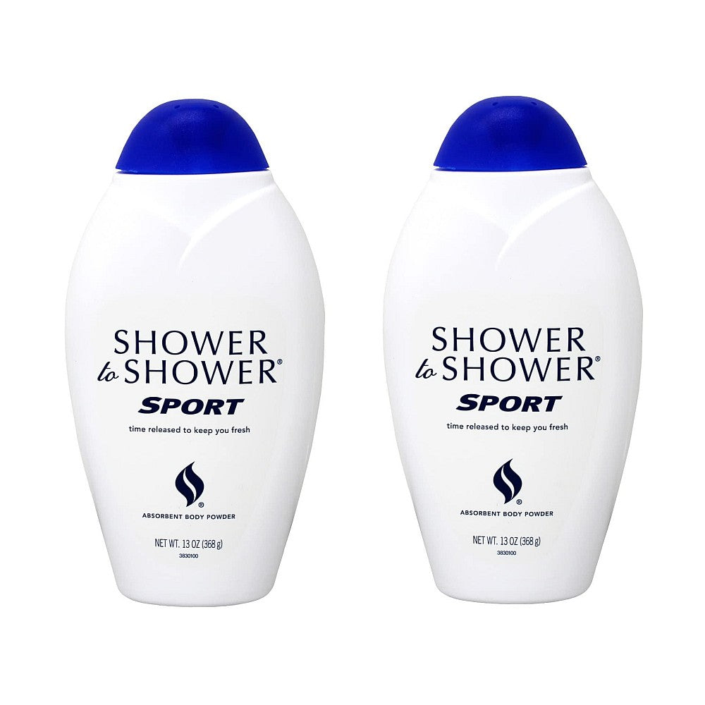 Shower To Shower Absorbent Body Powder Sport 13 Ounce