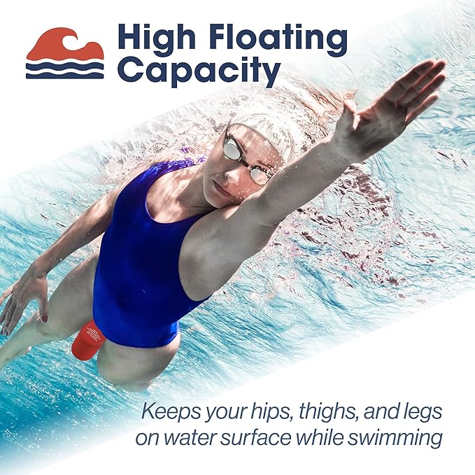 Pull Buoy Swim Training Leg Float for Adults & Youth | Swimming Pool Strokes & Upper-Body Strength EVA & BPA Free
