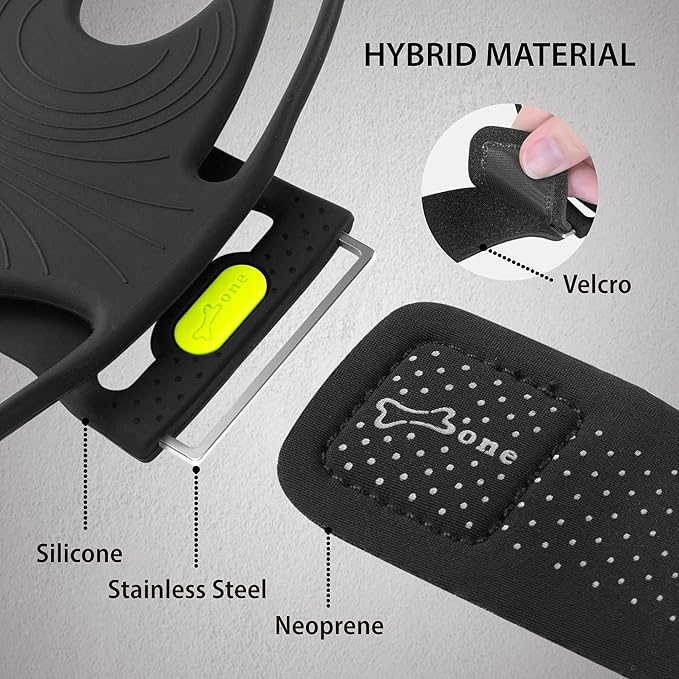 BONE Run Tie 2, Running Phone Holder, Skin-Friendly Silicone Sport Armband with Dual Layer Design for Heat-Dissipation, Workout Phone Carrier for Most Smartphone (L Arm Size/9.8-15.7 inches)