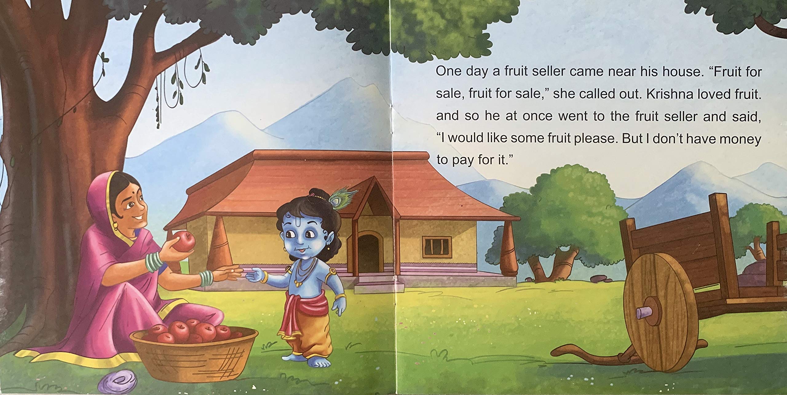 Scholars Hub Mythological Story Books For Kids- Readers Nook Series -Ganesha And The Moon-1, Krishna And The Fruit Seller-2, When Hanuman Tried To Eat Up The Sun -3 (Set Of 3 Books) (For Ages 3+) (Illustrated) |48 Pages| Single Line Storybook For Kids