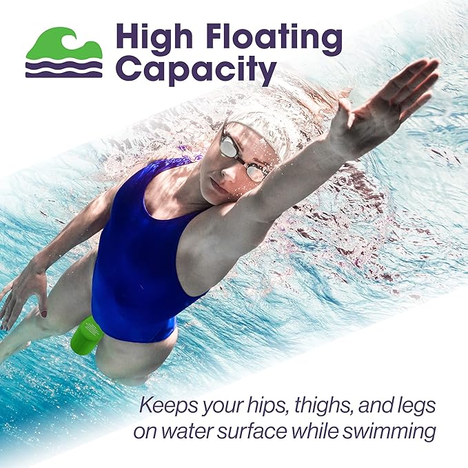 Pull Buoy Swim Training Leg Float for Adults & Youth | Swimming Pool Strokes & Upper-Body Strength EVA & BPA Free
