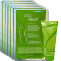 Body Wrap With Guarana, Green Tea, and Seaweed Wraps Works for Stomach Belly Legs Arms Abdomen. 6 Wraps + Gel