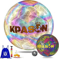 Soccer Ball, Holographic Reflective Glowing Soccer Ball for Men Women Training