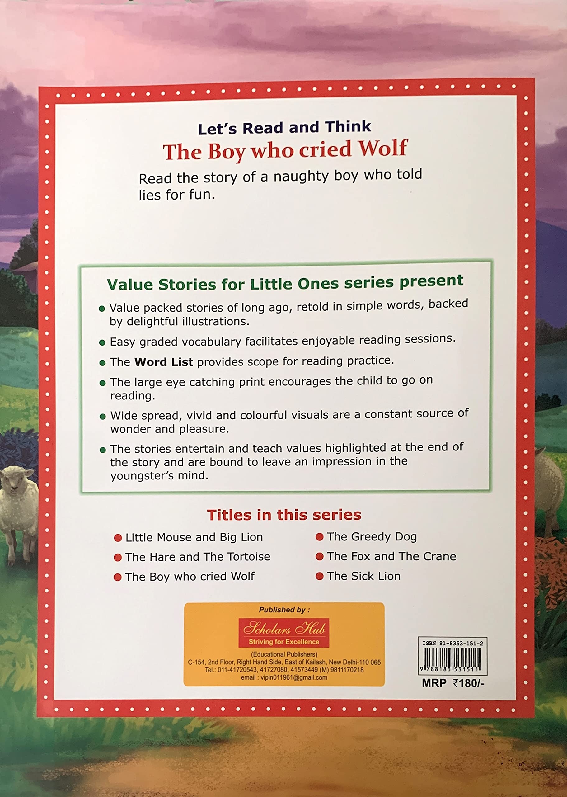 Value Stories.-The Boy Who Cried Wolf.