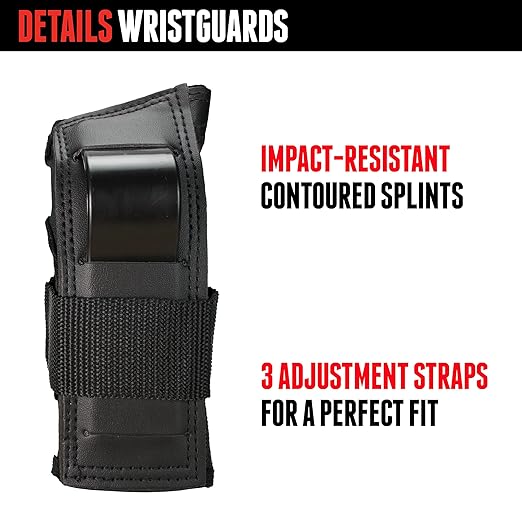 Triple Eight Saver Series Pad Set with Kneesavers, Elbowsavers and Wristsavers, Medium, Black (604352 60014)