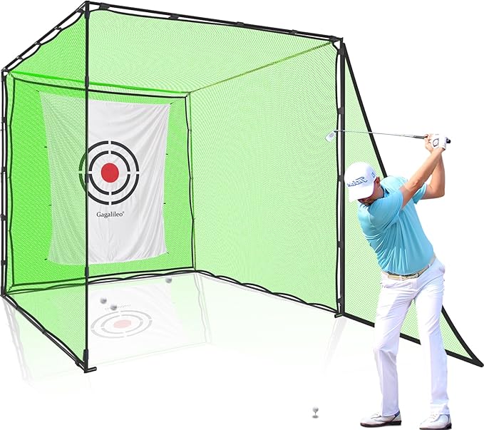 Golf Practice Hitting Nets for Backyard Driving Indoor Use Heavy Duty Practice Golf Driving Nets for Backyard Premium Portable Golf Impact Nets Cages with Frame