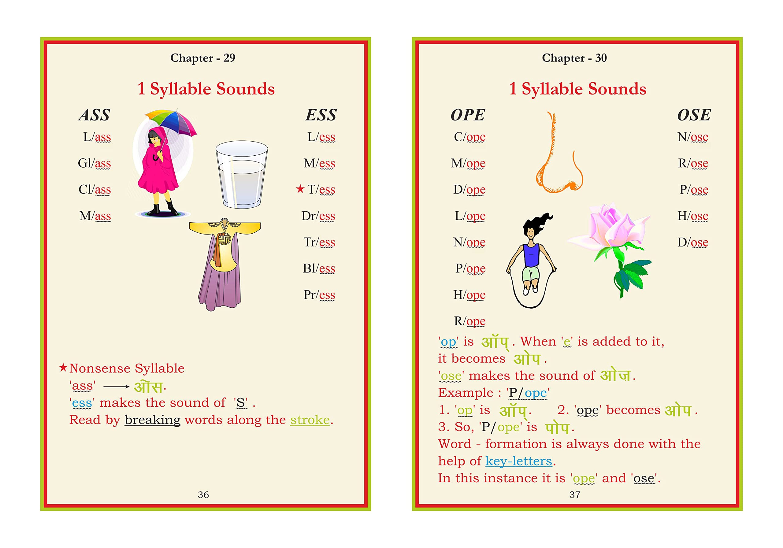 Scholars Hub Phonics Learning Book Combo-First Phonetic Reader For Tiny Tots & Scholars Hub English Reader (Set Of 2 Books) | Word Formatting| Sight Words | Sound To Words | Vowels | 3,4,5 Letter Words | Phonics Book For Ages 3-7 Years Old