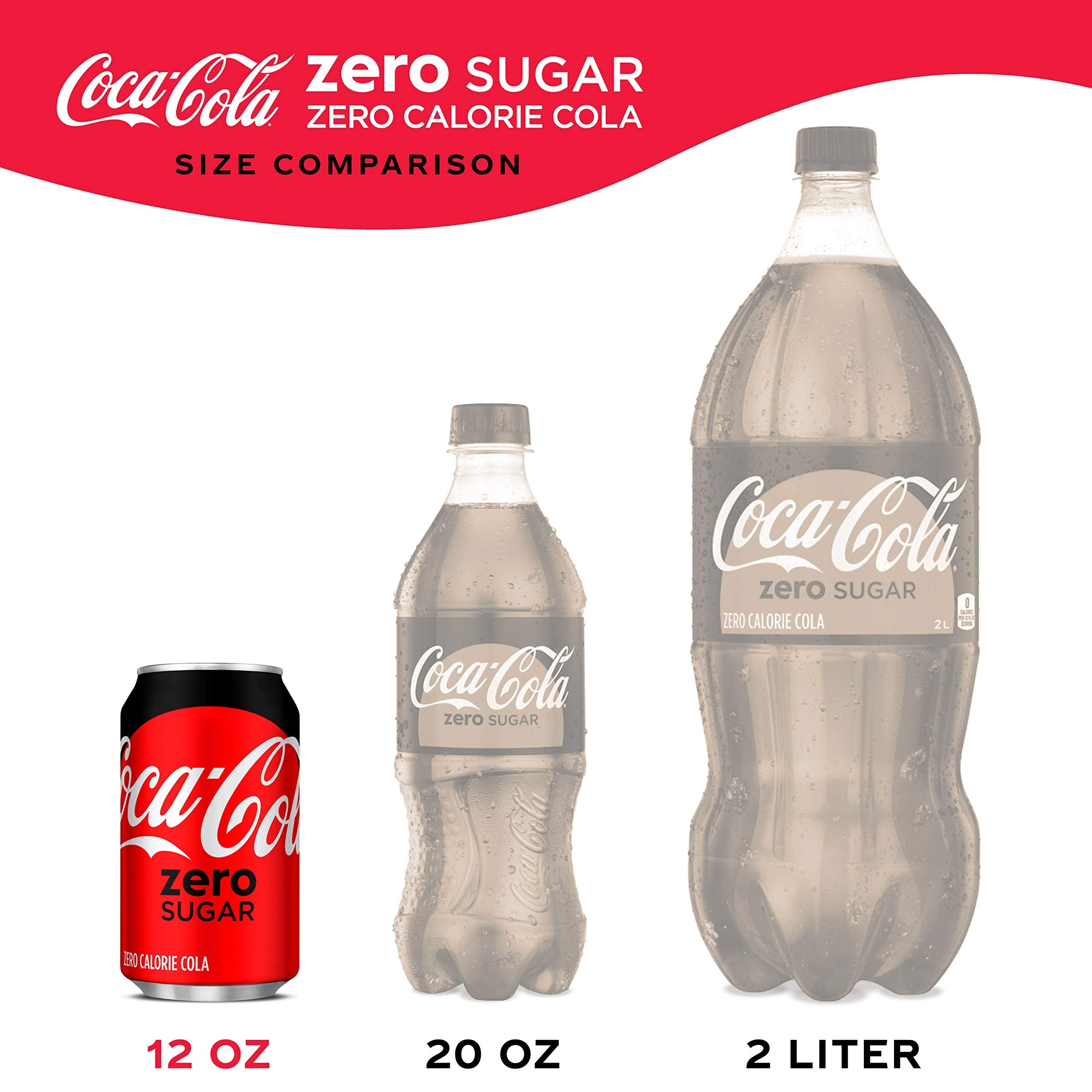 Coca-Cola Coke Zero Sugar Diet Soda Soft Drink, 12 fl oz, 12 Pack