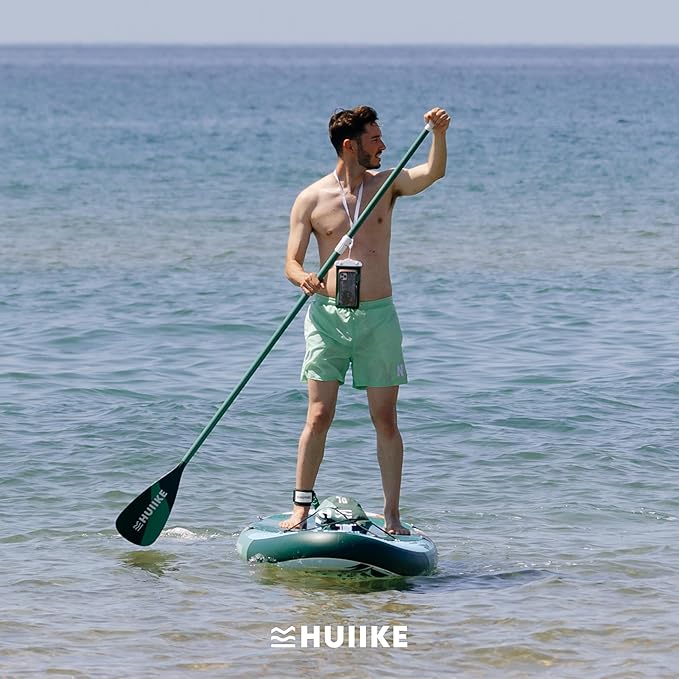 Inflatable Paddle Board for Adults with Accessories Included, Oar, Fins, Pump. Stand Up Paddleboard Great Stability and Resistance. 10’ x 33" x 5.9", Maximum Load 286 lb