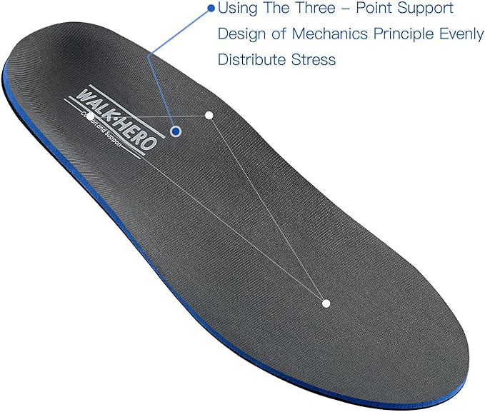 Plantar Fasciitis Feet Insoles Arch Supports Orthotics Inserts Relieve Flat Feet, High Arch (Mens 14-14 1/2)
