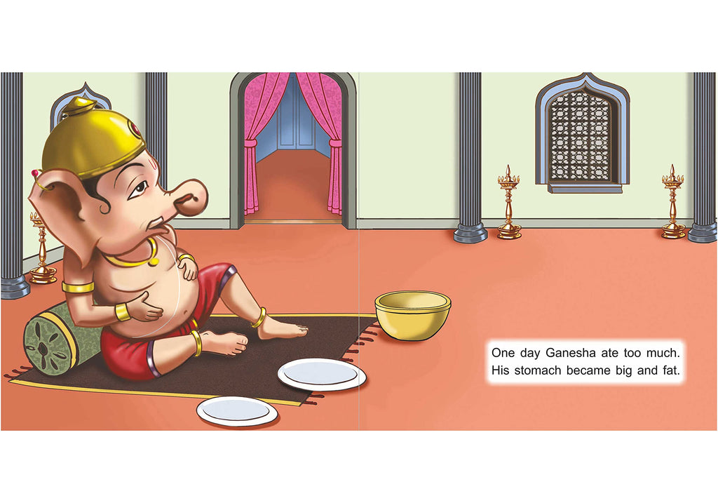 Scholars Hub Mythological Story Books For Kids- Readers Nook Series -Ganesha And The Moon-1, Krishna And The Fruit Seller-2, When Hanuman Tried To Eat Up The Sun -3 (Set Of 3 Books) (For Ages 3+) (Illustrated) |48 Pages| Single Line Storybook For Kids