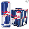 Red Bull Energy Drink with 114mg Caffeine plus Taurine & B Vitamins, 12 Fl Oz, Pack of 4 Cans