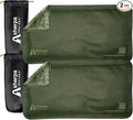 Small Flexible Gel Ice Packs for Injuries Reusable - Soft Hot and Cold Packs for Injuries for Ankle, Hand, Wrist, Head Pain Relief - 5" x 10" - 2PK - Green