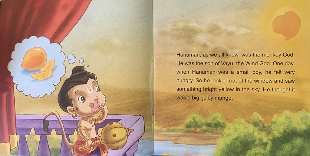 Scholars Hub Mythological Story Books For Kids- Readers Nook Series -Ganesha And The Moon-1, Krishna And The Fruit Seller-2, When Hanuman Tried To Eat Up The Sun -3 (Set Of 3 Books) (For Ages 3+) (Illustrated) |48 Pages| Single Line Storybook For Kids