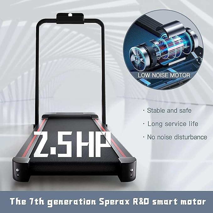 Sperax Walking Vibration Pad with APP, 3 in 1 Under Desk Treadmill, 2.5HP Low Noise Walking Treadmill Pad with Remote Control,Portable Treadmills for Home Office