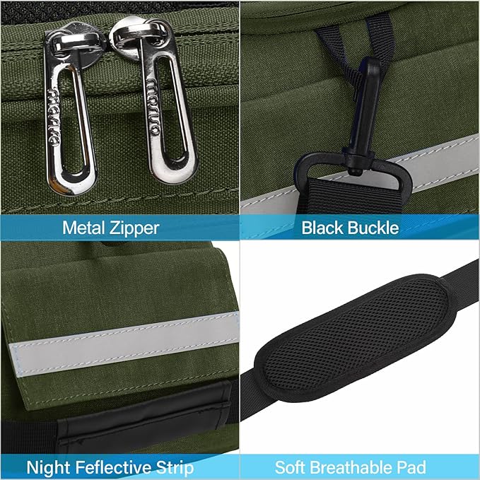 MOSISO Bike Rack Bag, Waterproof Bicycle Trunk Pannier Rear Seat Pouch Cycling Bike Carrier Backseat Storage Luggage Saddle Shoulder Bag