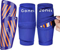 Gonex Soccer Shin Guards for Kids Adult, Youth Boys Girls Shin Guards Slip in Soccer Shin Pad Sleeves Canilleras for Football Games, EVA Cushion Protection Reduce Shocks & Injuries