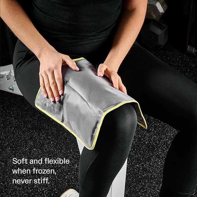 Hot & Cold Reusable Gel Packs (Large, 1 Pack) Flexible Soft Compress - Ice & Heat Therapy for Injuries, Back, Shoulder, Hip, Knee, Joint Pain, Swelling, Bruises, Post Surgery - Sport Temp
