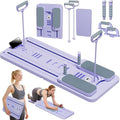 Pilates Reformer Set, ESBANY Pilates Board with Phone Holder, Multi-Purpose Foldable Pilates Reformer Machine, Portable Home Pilates Slider Board Equipment for Home Workout, Fitness, Exercise, Abs